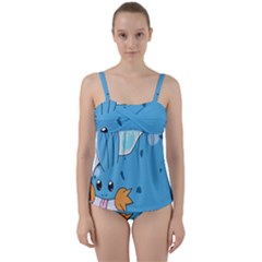 Patokip Twist Front Tankini Set by MuddyGamin9
