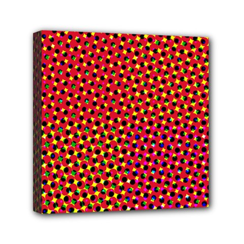 Pattern Textile Structure Abstract Mini Canvas 6  X 6  (stretched) by Pakrebo