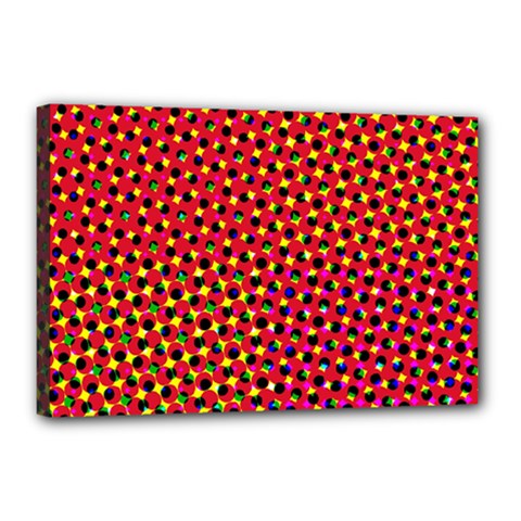 Pattern Textile Structure Abstract Canvas 18  X 12  (stretched) by Pakrebo