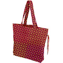 Pattern Textile Structure Abstract Drawstring Tote Bag by Pakrebo