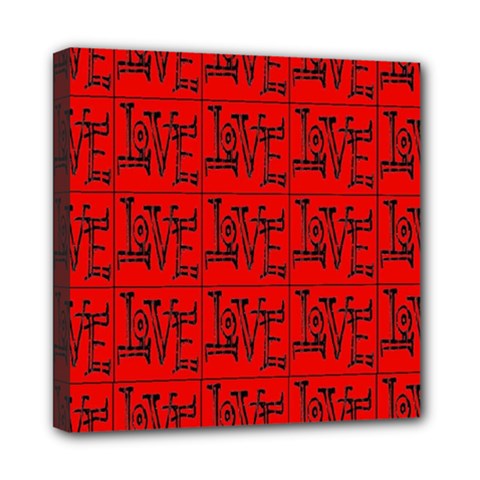 Love 1 Mini Canvas 8  X 8  (stretched) by ArtworkByPatrick