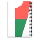 Madagascar Flag Map Geography 5.5  x 8.5  Notebook View2