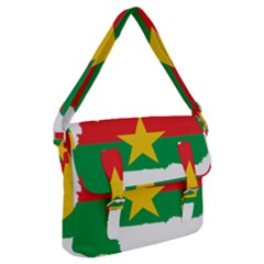 Burkina Faso Flag Map Geography Buckle Messenger Bag by Sapixe