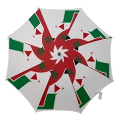 Western Sahara Flag Map Geography Hook Handle Umbrellas (small) by Sapixe