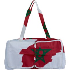 Morocco Flag Map Geography Outline Multi Function Bag by Sapixe