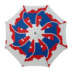Slovakia Country Europe Flag Golf Umbrellas by Sapixe