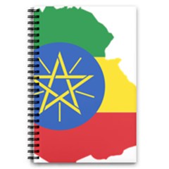 Ethiopia Flag Map Geography 5 5  X 8 5  Notebook by Sapixe
