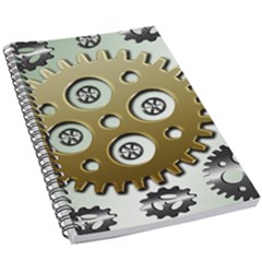 Gear Background Sprocket 5 5  X 8 5  Notebook by HermanTelo