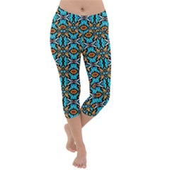 B4 Lightweight Velour Capri Yoga Leggings by ArtworkByPatrick