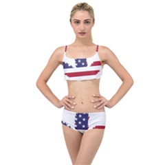 Marijuana Drugs Cannabis Drug Hemp Layered Top Bikini Set by Sapixe