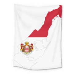 Monaco Country Europe Flag Borders Medium Tapestry by Sapixe