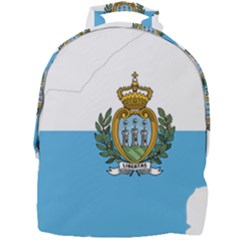 San Marino Country Europe Flag Mini Full Print Backpack by Sapixe