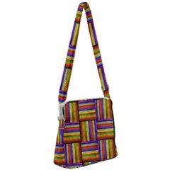 E 7 Zipper Messenger Bag by ArtworkByPatrick