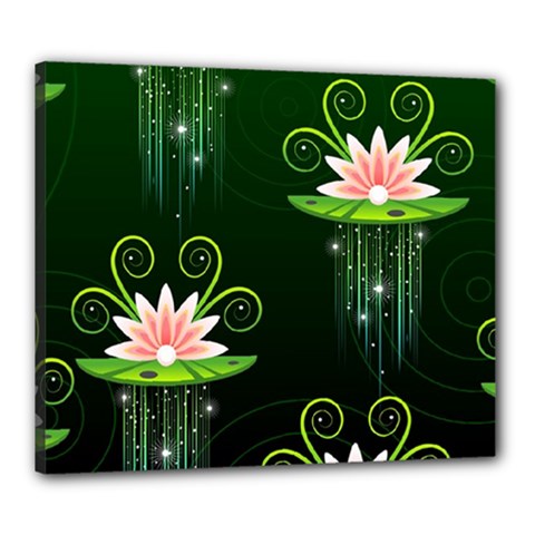 Background Non Seamless Pattern Canvas 24  X 20  (stretched) by Pakrebo