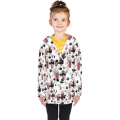 Movies And Popcorn Kids  Double Breasted Button Coat by bloomingvinedesign