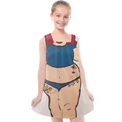 Sassy Kids  Cross Back Dress by Abigailbarryart