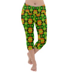 I 1 Lightweight Velour Capri Yoga Leggings by ArtworkByPatrick