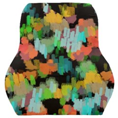Paint Brushes On A Black Background                                Car Seat Back Cushion by LalyLauraFLM