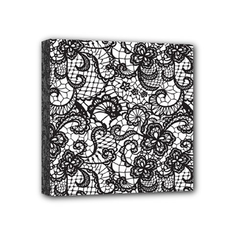 Encaje Mini Canvas 4  X 4  (stretched) by Sobalvarro