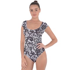 Encaje Short Sleeve Leotard  by Sobalvarro