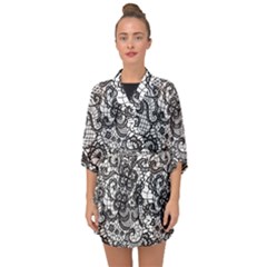 Encaje Half Sleeve Chiffon Kimono by Sobalvarro