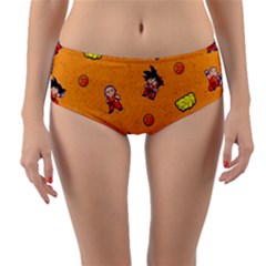 Dragonball Reversible Mid-waist Bikini Bottoms by Mezalola