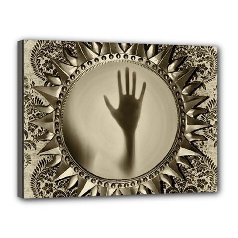 Mirror Mirror Of Souls Magic Mirror Canvas 16  X 12  (stretched) by Sudhe