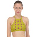 Bloom On In  The Sunshine Decorative Racer Front Bikini Top View1