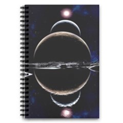 Planet Sky Lake Landscape Sun 5 5  X 8 5  Notebook by Simbadda