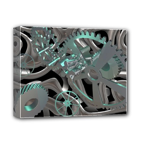 Gears Machine Machines Deluxe Canvas 14  X 11  (stretched) by Bajindul