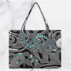 Gears Machine Machines Zipper Medium Tote Bag by Bajindul