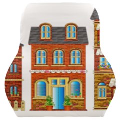 City Buildings Brick Architecture Car Seat Back Cushion  by Simbadda