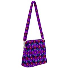 N 8 Zipper Messenger Bag by ArtworkByPatrick