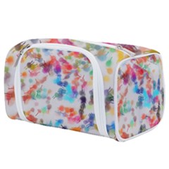 Paint Splashes Canvas                                   Toiletries Pouch by LalyLauraFLM
