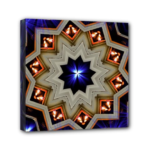 Background Mandala Star Mini Canvas 6  X 6  (stretched) by Mariart