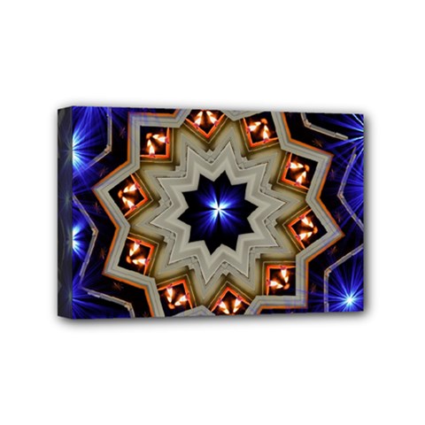 Background Mandala Star Mini Canvas 6  X 4  (stretched) by Mariart