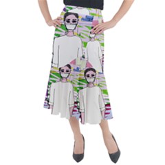 Nurse Midi Mermaid Skirt by snowwhitegirl