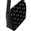 Heart Skeleton Pattern Flap Closure Messenger Bag (L) View2