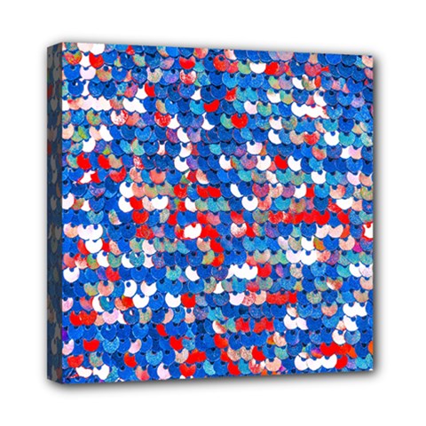 Funky Sequins Mini Canvas 8  X 8  (stretched) by essentialimage