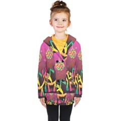 Dancing Colorful Disco Kids  Double Breasted Button Coat by Bajindul