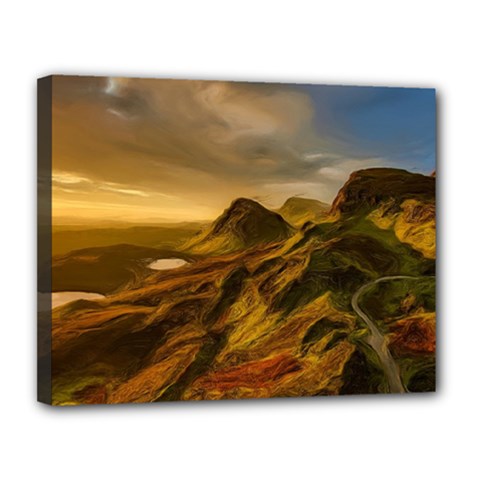 Painting Oil Painting Photo Painting Canvas 14  X 11  (stretched) by Sudhe