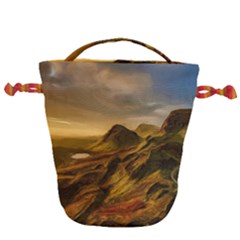 Painting Oil Painting Photo Painting Drawstring Bucket Bag by Sudhe