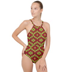 Rby 49 High Neck One Piece Swimsuit by ArtworkByPatrick