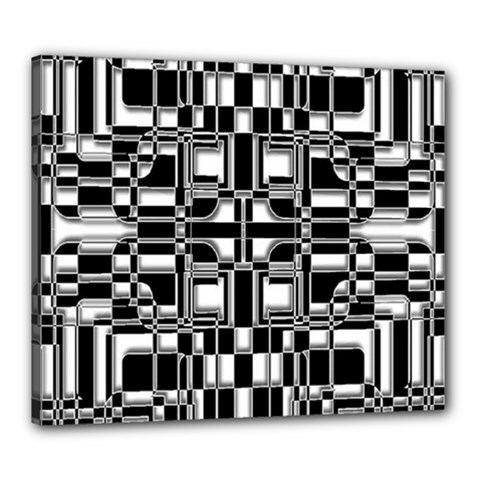 Bw 2 Canvas 24  X 20  (stretched) by ArtworkByPatrick