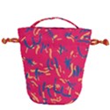 Pattern Booty Faces Drawstring Bucket Bag View2