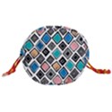 Diamond Shapes Pattern Drawstring Bucket Bag View3
