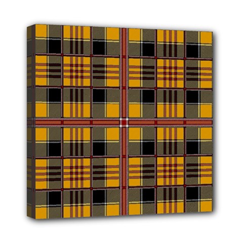 Plaid 5 Mini Canvas 8  X 8  (stretched) by ArtworkByPatrick