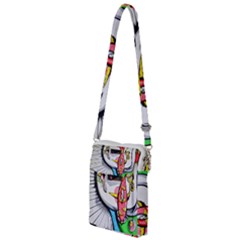 Clown Murals Figure Wall Human Multi Function Travel Bag by Simbadda