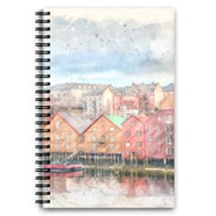 Architecture City Buildings River 5 5  X 8 5  Notebook by Simbadda