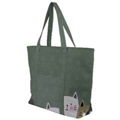Cute Cats Zip Up Canvas Bag by Valentinaart
